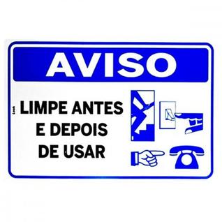 Placa Look 20X30Cm (Limpe Antes E Depois Usar) - Kit C/5 Pecas