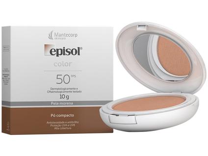 Pó Compacto Episol Color Pele Morena Tom 3 Médio Fps 50 10G