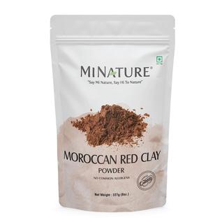 Pó de argila vermelha mi nature para máscara facial, esfoliante e sabonetes 100g
