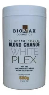Pó Descolorante Blond Change Blue Plex 500g - Biomax