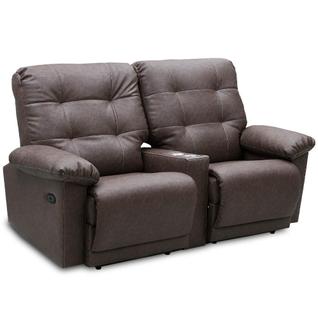 Poltrona Retrátil Reclinável Elétrica Cinema 2 Lugares Holly T03 Couro Cristal Tabaco - Ly