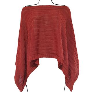 Poncho Feminino Boho de Tricô Katlen Tricot  Capa Manta Estilo Boho Chic  Tamanho Único