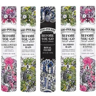 Poo-Pourri Spray para Vaso Sanitário Antes de Usar, Tamanho Viagem 10 mL, Pacote com 5