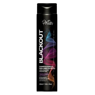 Portier Blackout Shampoo para cabelos pretos 300 ml