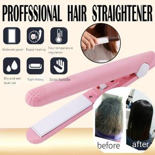 Prancha Alisadora De Cabelo Rosa Profissional Modelagem Perfeita Alisa E Faz Cachos Versát