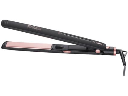 Prancha Alisadora Mondial Preto e Golden Rose P-27
