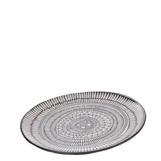 Prato Boho 26.5x2.5x25.5Cm Cerâmica
