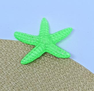 Presilha de Cabelo Estrela do Mar colorida Grampo Prendedor tic tac Bico de Pato Resina Te