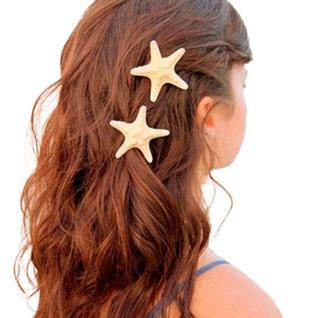 Presilha Estrela Do Mar Praia Cabelo Enfeite Sol Verão