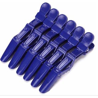 Presilha Prendedor De Cabelo Clips Tipo Bico De Pato Jacaré Crocodilo com 6 unidades