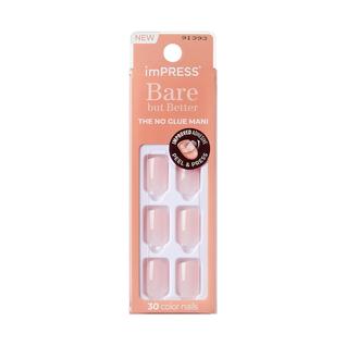 Press-On Nails Impress Instinct rosa claro Short Squoval