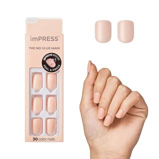 Press On Nails Impress Pink Peevish Short Squoval Shape