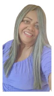 Prótese Capilar Feminina 13x13 CabelO HumanO Natural Platinada Loiro Claríssimo Luzes Plat