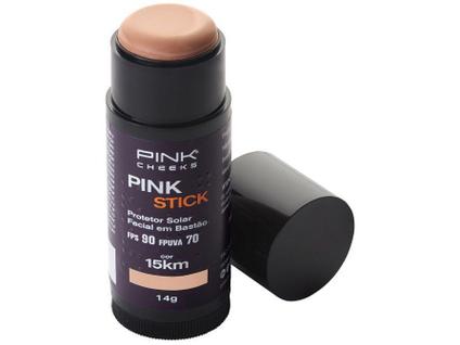 Protetor Solar e Base Pink Stick Fps90 FPUVA70 15km - 14g - Pink Cheeks