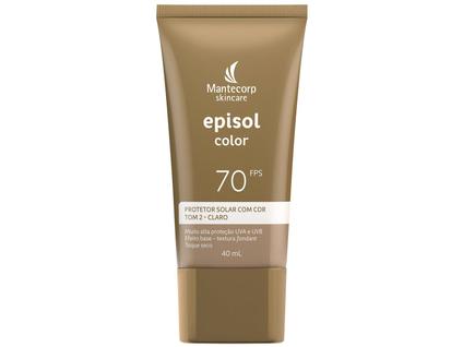 Protetor Solar Episol Color Tom 2 Claro FPS 70 40ml