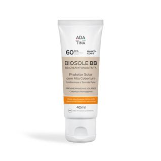Protetor Solar Facial 12HS com Cor, Toque Seco e Alta Cobertura Biosole BB Cream FPS 60 - 