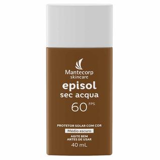 Protetor Solar Facial com Cor Mantecorp Skincare Episol Sec Acqua FPS 60