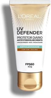 Protetor Solar Facial L'Oréal Paris FPS 60 Escura 40g