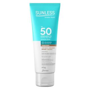 Protetor Solar Sunless FPS 50 Toque Seco 60g - Base Bronze