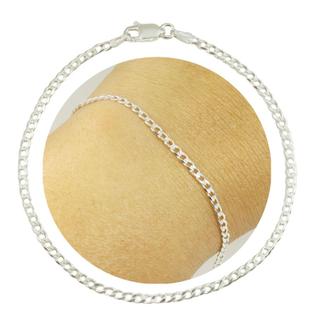Pulseira Masculina de Prata 925 Escama de Peixe Prata 925