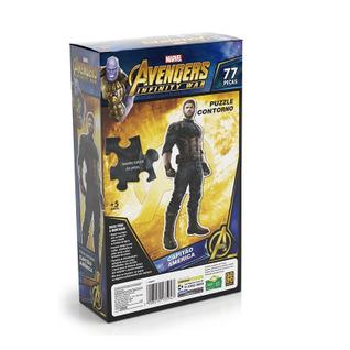 Puzzle 77 peÃas Contorno CapitÃo America - Grow