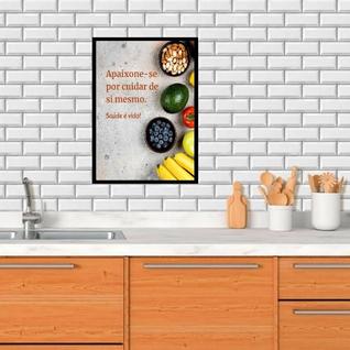 Quadro Decorativo Alimentação Saudável 33x24cm