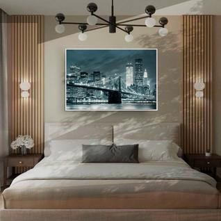 Quadro Decorativo Ponte Brooklyn Noturna