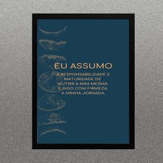 Quadro Lei Da Atração - Assumo Responsabilidade 24x18cm