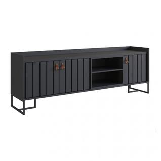 Rack para TV Trendy 160cm Preto Metta Mobili