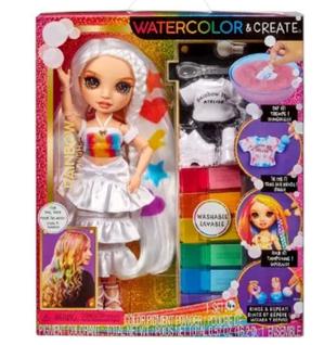 Rainbow high watercolor e create- olhos marrom