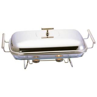 Rechaud retangular com tampa em aço inox Fracalanza Chambord 1,5 litro: Elegância e pratic