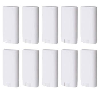 Recipientes de desodorante Minsily, 20 unidades, 15 mL, plástico branco, oval