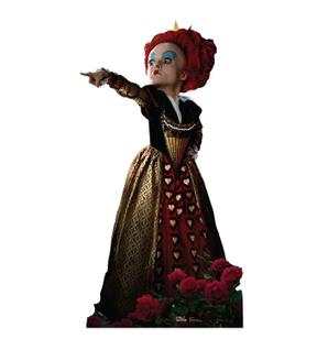 Recorte em papelão Standup Cardboard People Red Queen