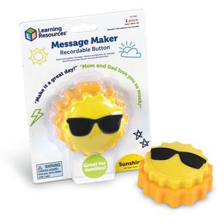 Recursos de Aprendizagem com Botões Gravables - Message Maker Sunshine