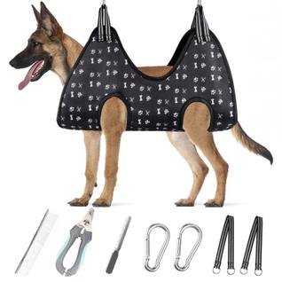 Rede para cuidar de animais de estimação AdamStar Dog Restraint XXL com kit de unhas
