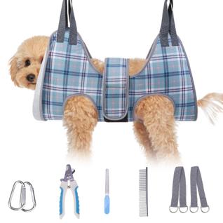 Rede para cuidar de cães BEAUTYZOO para aparar unhas azul XS