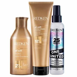 Redken Kit - Spray de Tratamento One United + Shampoo Hidratante + Máscara de Hidratação