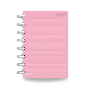 Refil Caderno de Disco Sistema Inteligente I Rosa Pastel