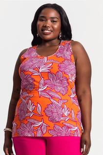 Regata Estampada Plus Size Secret Glam - Conforto e Estilo