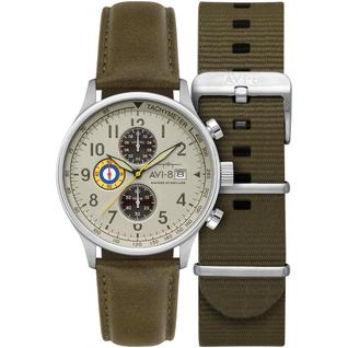 Relógio AVI-8 Classic Chronograph Khaki Green AV-4011-1B