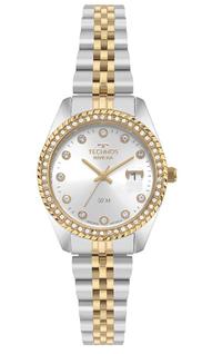 Relogio Technos feminino Riviera dourado e prata 2015CEZ/1K