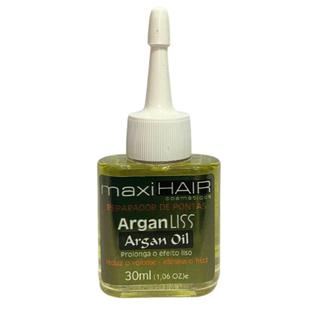 Reparador De Pontas Argan Liss 30 ml Maxi Hair - Mais vendido - Elimina o Frizz