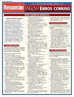 Resumao Ingles Como Segunda Lingua - English Erros
