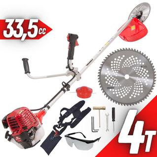 Roçadeira Plus Kawashima KW330L4 34cc Motor 4T á Gasolina Ideal Para Grandes Propriedades 