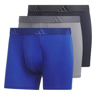 Roupa íntima Adidas Athletic Fit para homens, pacote com 3 unidades, GG