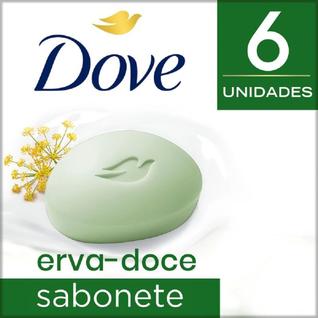 Sabonete Dove Erva Doce e Camomila 6 Unidades 90g