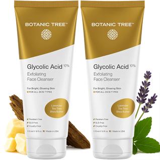 Sabonete facial com ácido glicólico Botanic Tree 10% com ácido salicílico 180 ml