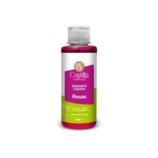 Sabonete Líquido Castilla Rosas 200mL  Glicerinado - Vegano  Limpeza Suave e Perfumada