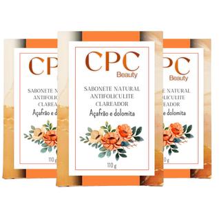 Sabonete Natural Depilatório e Anti Foliculite com Açafrão e Dolomita CPC Beauty