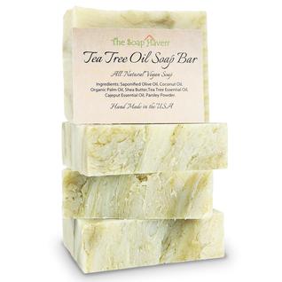 Sabonete The Soap Haven Tea Tree Oil 4x130g feito à mão nos EUA